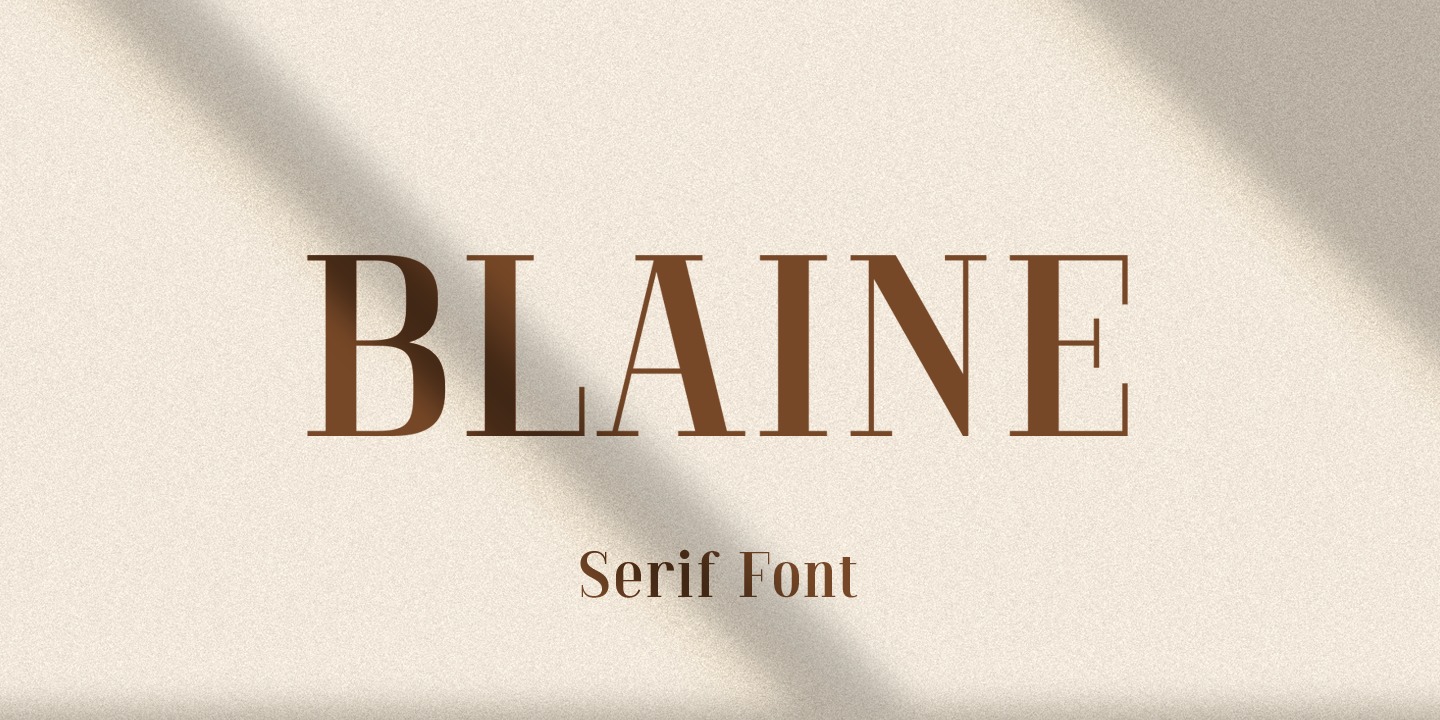 Blaine Font preview